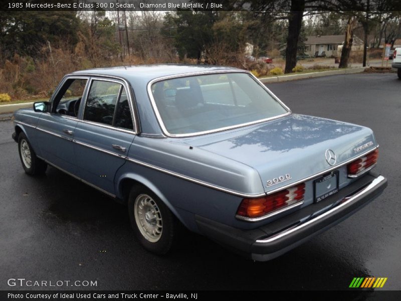 Diamond Blue Metallic / Blue 1985 Mercedes-Benz E Class 300 D Sedan