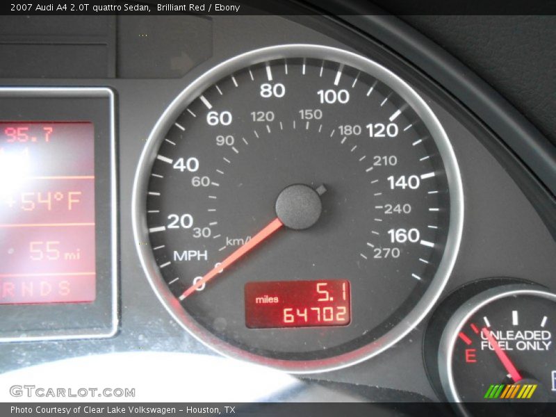 Brilliant Red / Ebony 2007 Audi A4 2.0T quattro Sedan