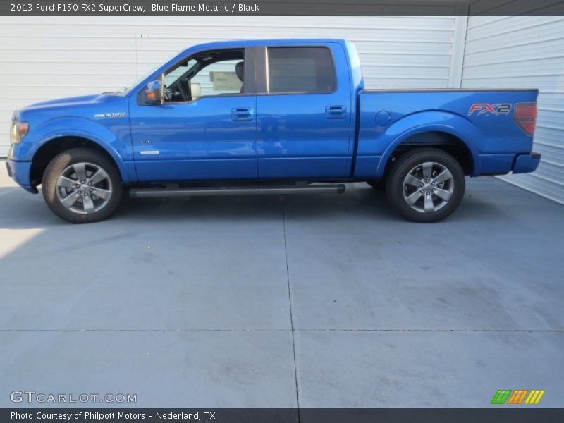 Blue Flame Metallic / Black 2013 Ford F150 FX2 SuperCrew