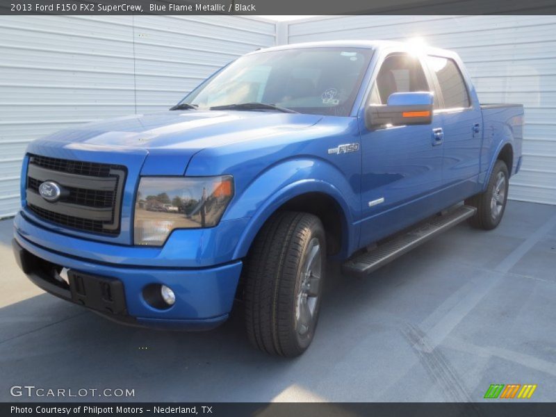 Blue Flame Metallic / Black 2013 Ford F150 FX2 SuperCrew