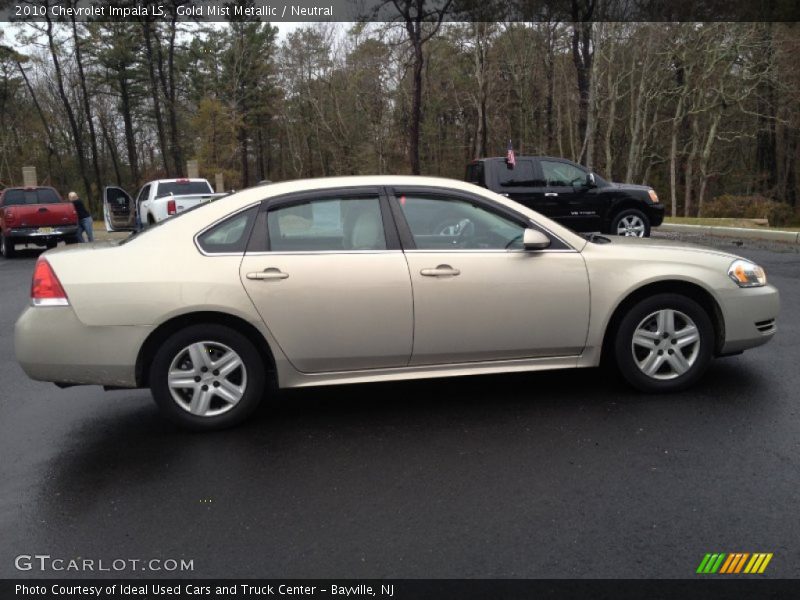 Gold Mist Metallic / Neutral 2010 Chevrolet Impala LS