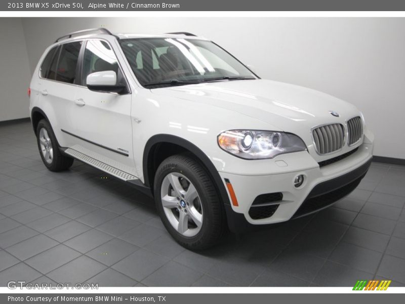 Alpine White / Cinnamon Brown 2013 BMW X5 xDrive 50i