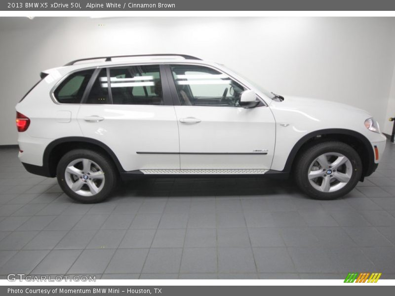 Alpine White / Cinnamon Brown 2013 BMW X5 xDrive 50i