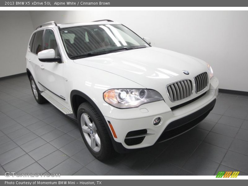 Alpine White / Cinnamon Brown 2013 BMW X5 xDrive 50i