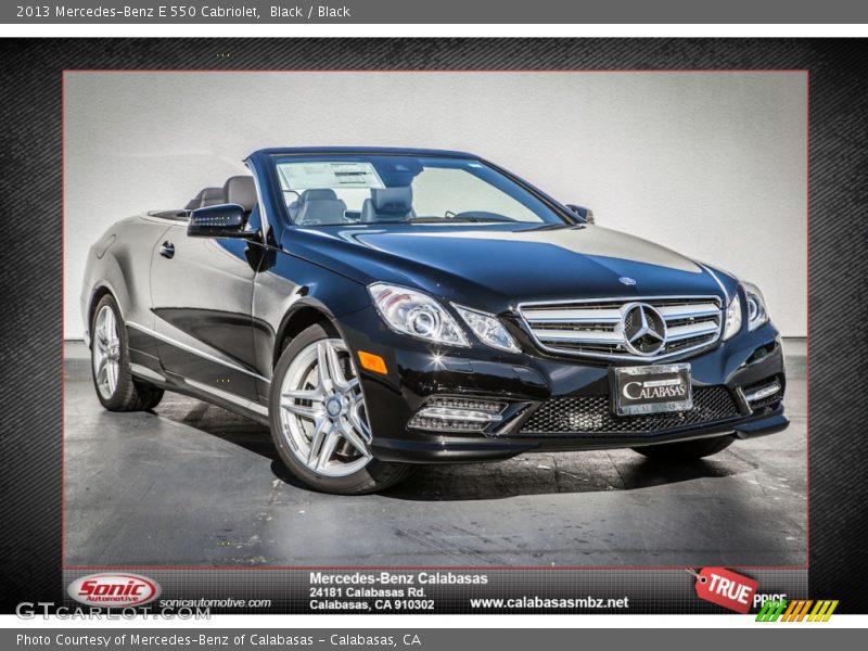 Black / Black 2013 Mercedes-Benz E 550 Cabriolet