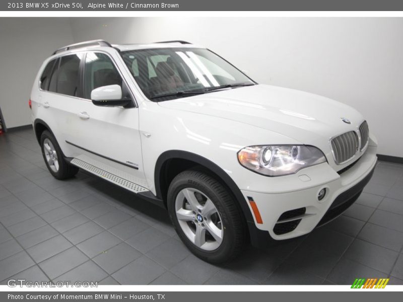 Alpine White / Cinnamon Brown 2013 BMW X5 xDrive 50i