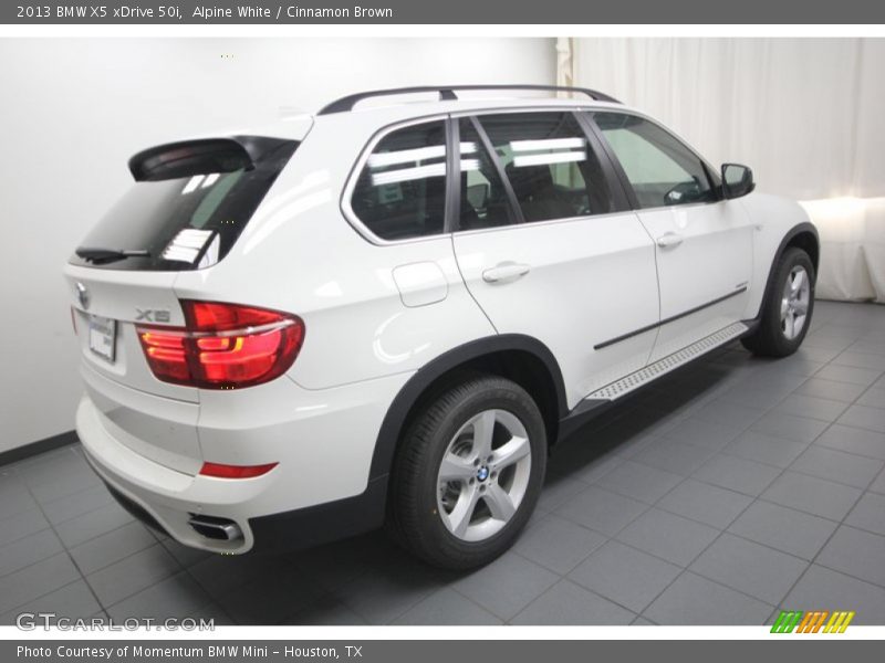 Alpine White / Cinnamon Brown 2013 BMW X5 xDrive 50i