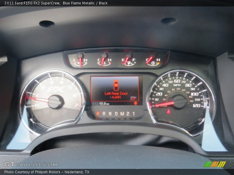 Blue Flame Metallic / Black 2013 Ford F150 FX2 SuperCrew