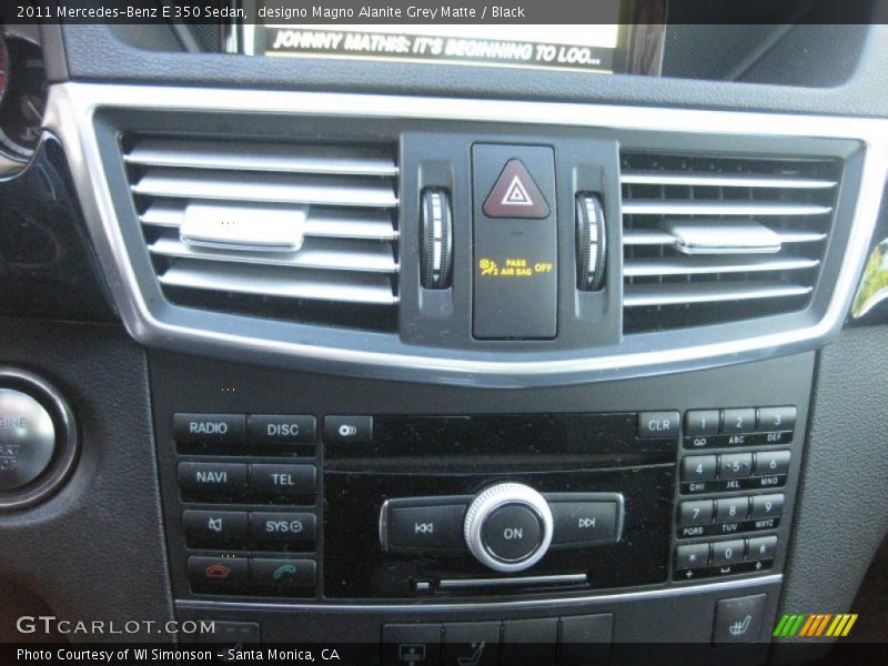 Controls of 2011 E 350 Sedan