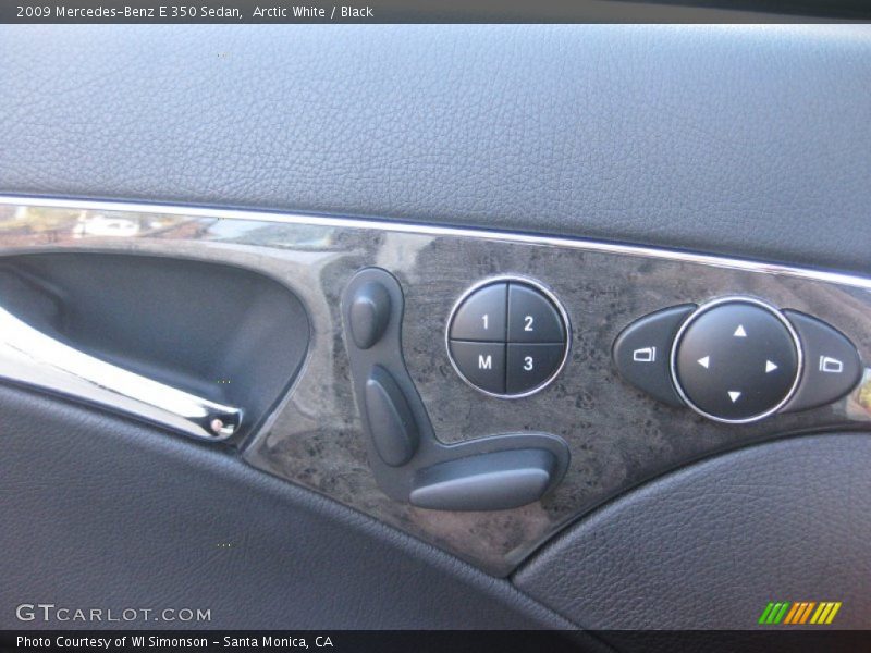 Arctic White / Black 2009 Mercedes-Benz E 350 Sedan