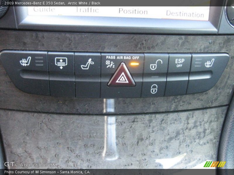 Arctic White / Black 2009 Mercedes-Benz E 350 Sedan