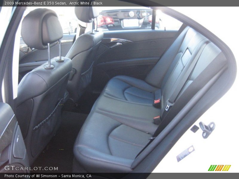 Arctic White / Black 2009 Mercedes-Benz E 350 Sedan