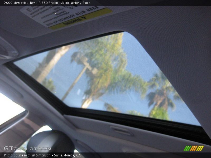 Arctic White / Black 2009 Mercedes-Benz E 350 Sedan