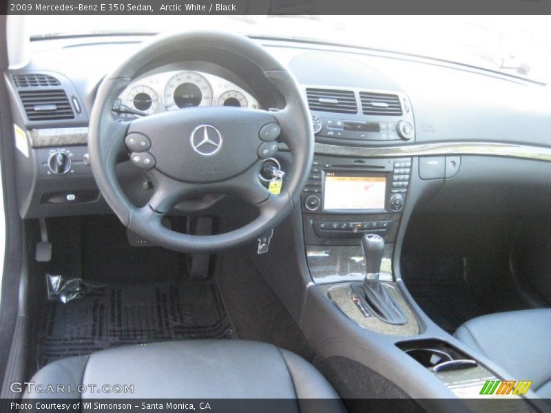 Arctic White / Black 2009 Mercedes-Benz E 350 Sedan
