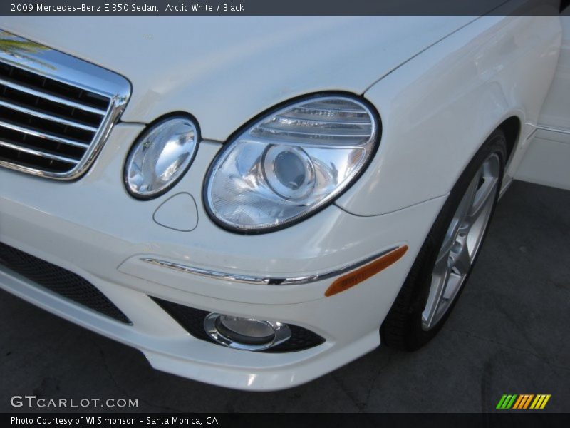 Arctic White / Black 2009 Mercedes-Benz E 350 Sedan