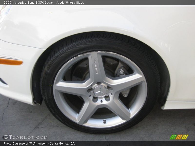 Arctic White / Black 2009 Mercedes-Benz E 350 Sedan