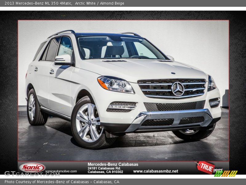 Arctic White / Almond Beige 2013 Mercedes-Benz ML 350 4Matic