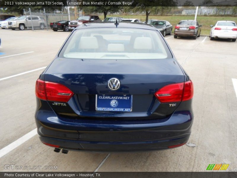 Tempest Blue Metallic / Cornsilk Beige 2013 Volkswagen Jetta TDI Sedan
