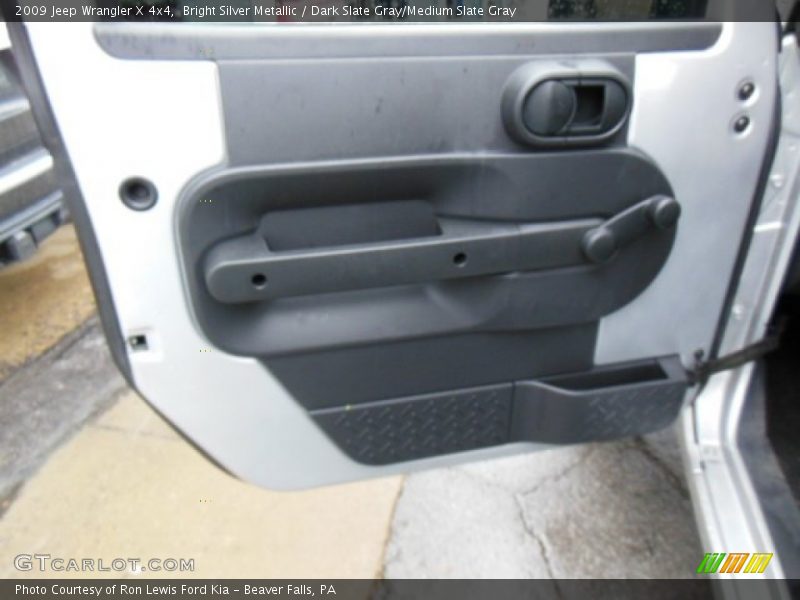 Bright Silver Metallic / Dark Slate Gray/Medium Slate Gray 2009 Jeep Wrangler X 4x4