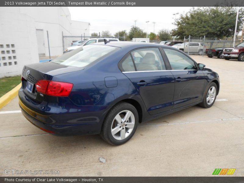 Tempest Blue Metallic / Cornsilk Beige 2013 Volkswagen Jetta TDI Sedan