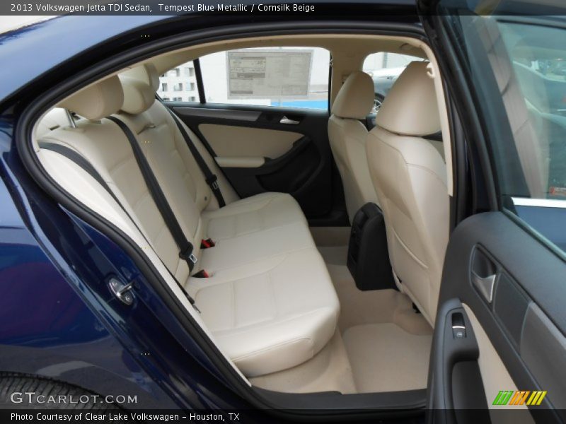 Tempest Blue Metallic / Cornsilk Beige 2013 Volkswagen Jetta TDI Sedan