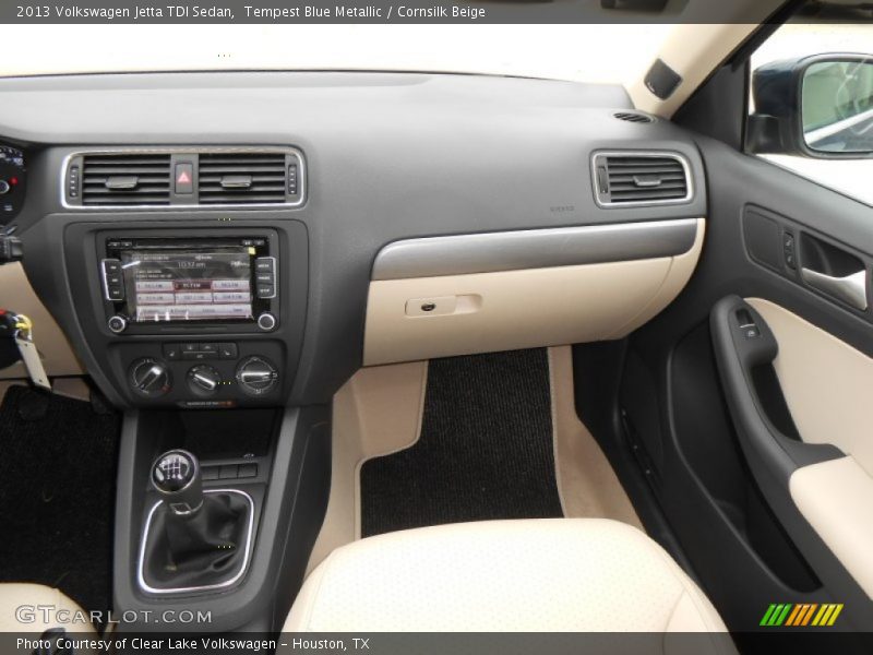 Tempest Blue Metallic / Cornsilk Beige 2013 Volkswagen Jetta TDI Sedan