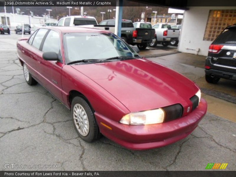 Medium Red Metallic / Graphite 1998 Oldsmobile Achieva SL