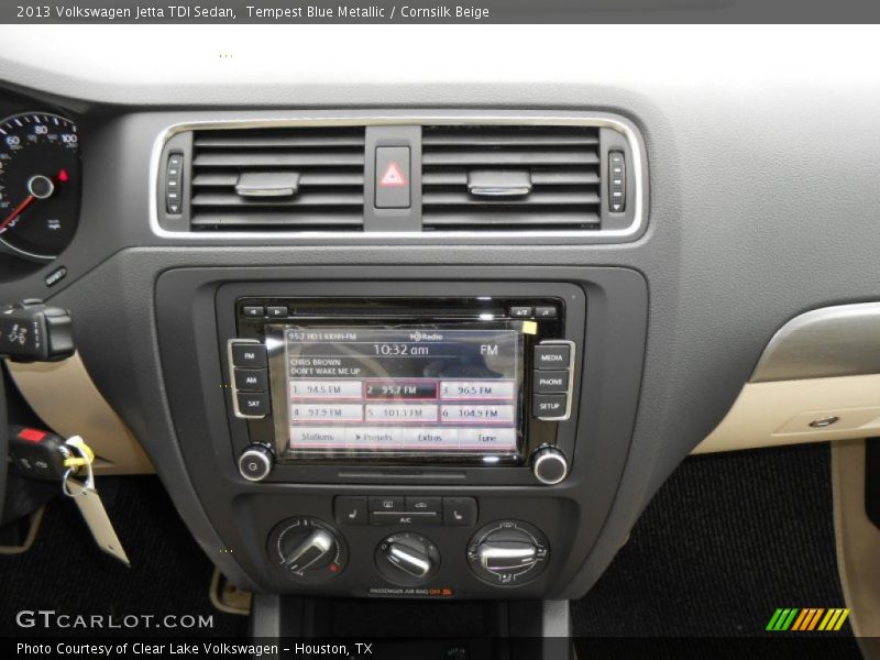 Tempest Blue Metallic / Cornsilk Beige 2013 Volkswagen Jetta TDI Sedan