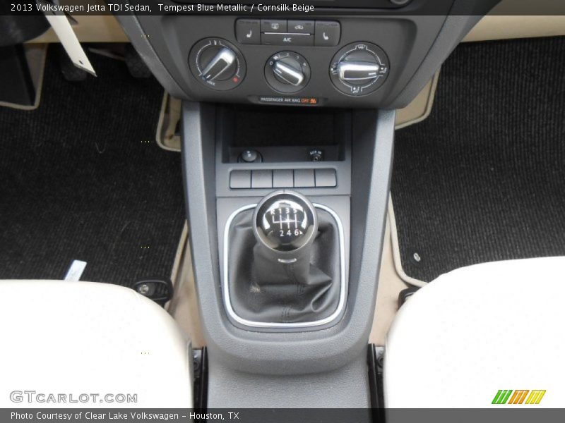 Tempest Blue Metallic / Cornsilk Beige 2013 Volkswagen Jetta TDI Sedan