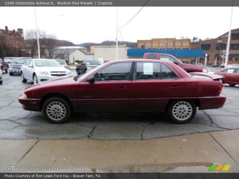 Medium Red Metallic / Graphite 1998 Oldsmobile Achieva SL