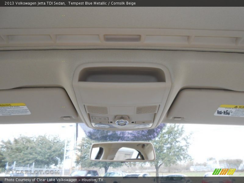 Tempest Blue Metallic / Cornsilk Beige 2013 Volkswagen Jetta TDI Sedan