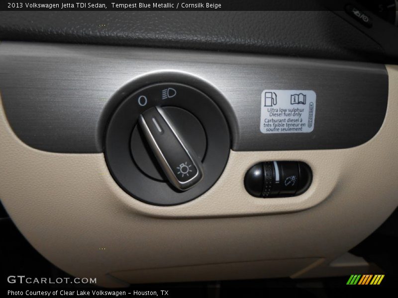 Tempest Blue Metallic / Cornsilk Beige 2013 Volkswagen Jetta TDI Sedan