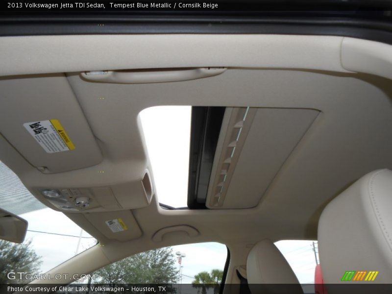 Tempest Blue Metallic / Cornsilk Beige 2013 Volkswagen Jetta TDI Sedan