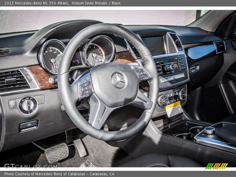 Iridium Silver Metallic / Black 2013 Mercedes-Benz ML 350 4Matic