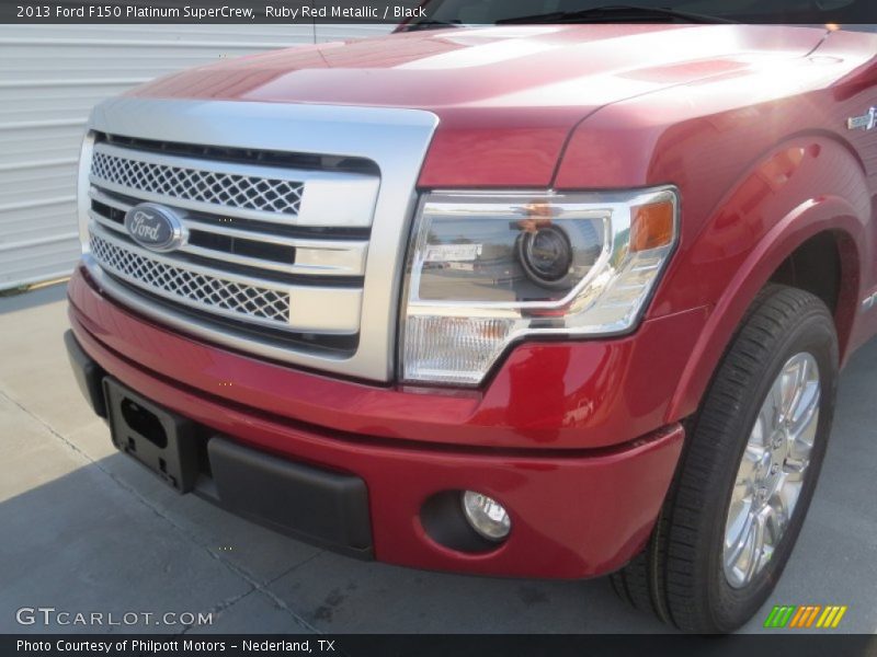 Ruby Red Metallic / Black 2013 Ford F150 Platinum SuperCrew