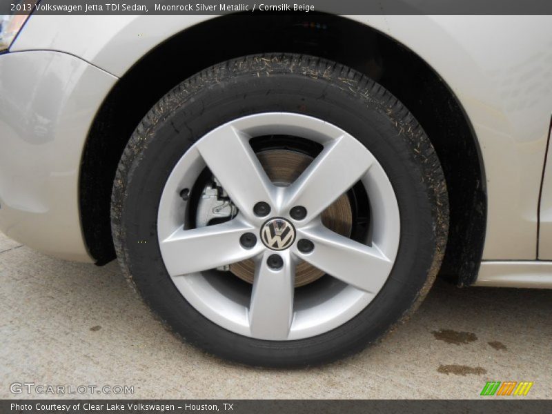 Moonrock Silver Metallic / Cornsilk Beige 2013 Volkswagen Jetta TDI Sedan