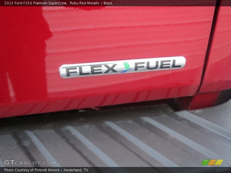 Ruby Red Metallic / Black 2013 Ford F150 Platinum SuperCrew