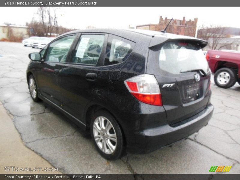 Blackberry Pearl / Sport Black 2010 Honda Fit Sport