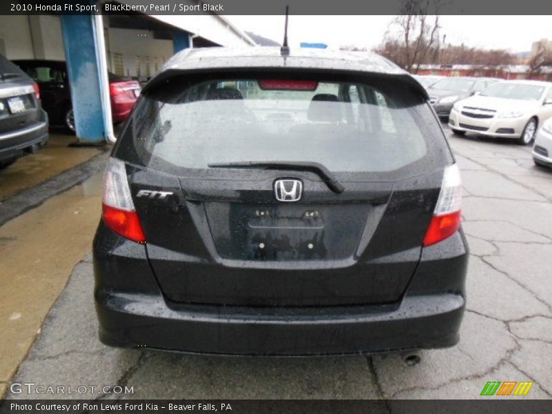 Blackberry Pearl / Sport Black 2010 Honda Fit Sport