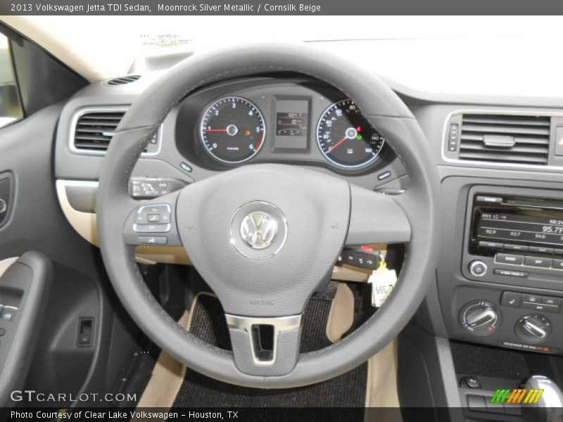 Moonrock Silver Metallic / Cornsilk Beige 2013 Volkswagen Jetta TDI Sedan