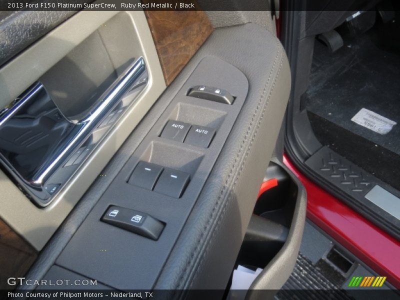 Ruby Red Metallic / Black 2013 Ford F150 Platinum SuperCrew