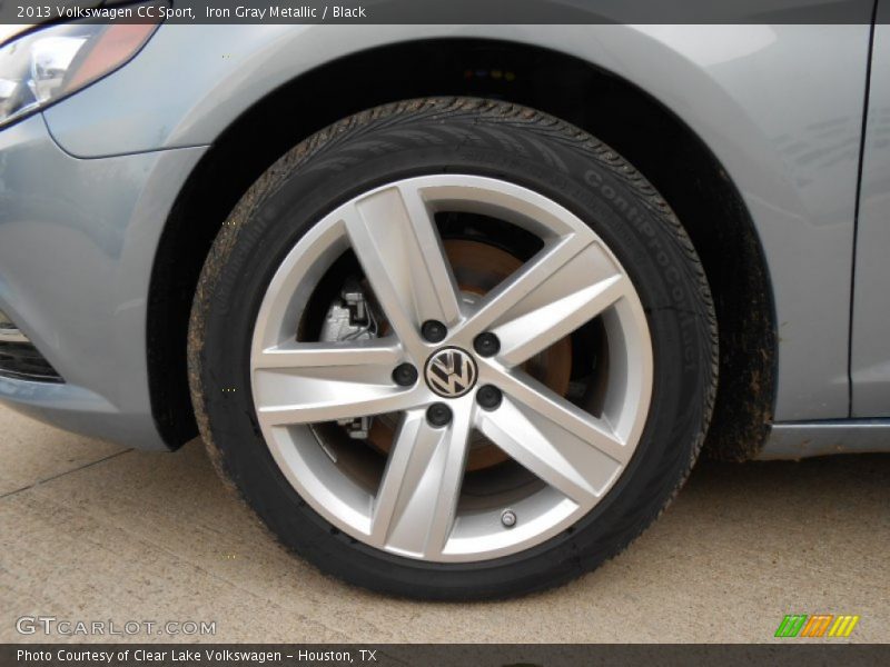Iron Gray Metallic / Black 2013 Volkswagen CC Sport