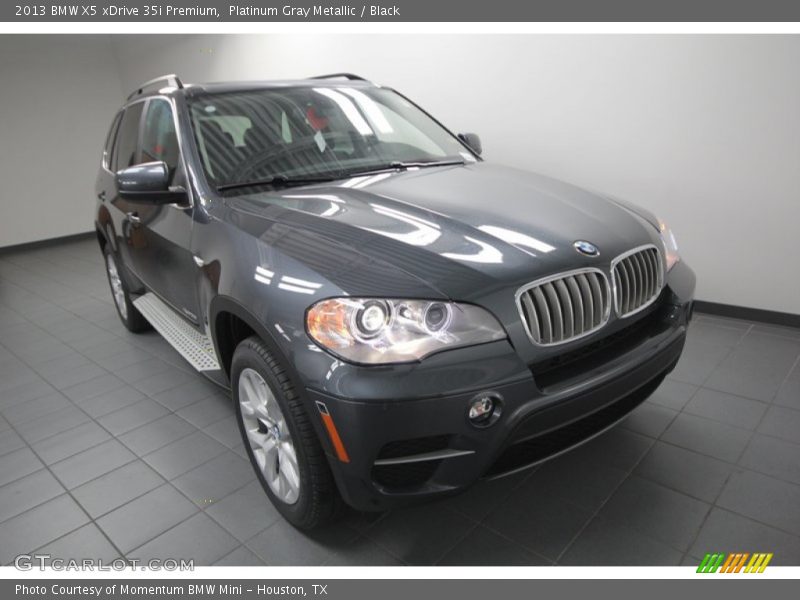 Platinum Gray Metallic / Black 2013 BMW X5 xDrive 35i Premium