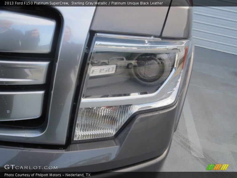 Sterling Gray Metallic / Platinum Unique Black Leather 2013 Ford F150 Platinum SuperCrew