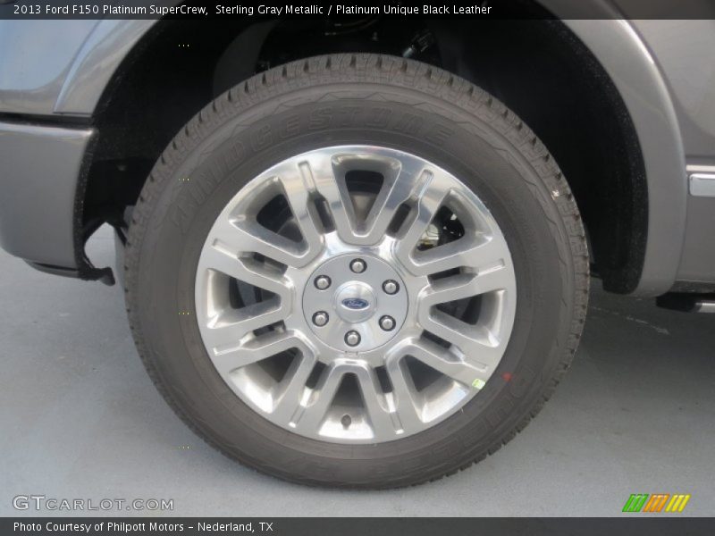 Sterling Gray Metallic / Platinum Unique Black Leather 2013 Ford F150 Platinum SuperCrew