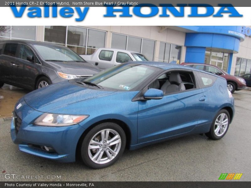 North Shore Blue Pearl / Gray Fabric 2011 Honda CR-Z EX Sport Hybrid