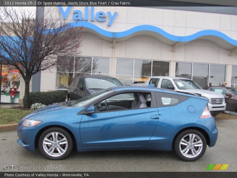 North Shore Blue Pearl / Gray Fabric 2011 Honda CR-Z EX Sport Hybrid