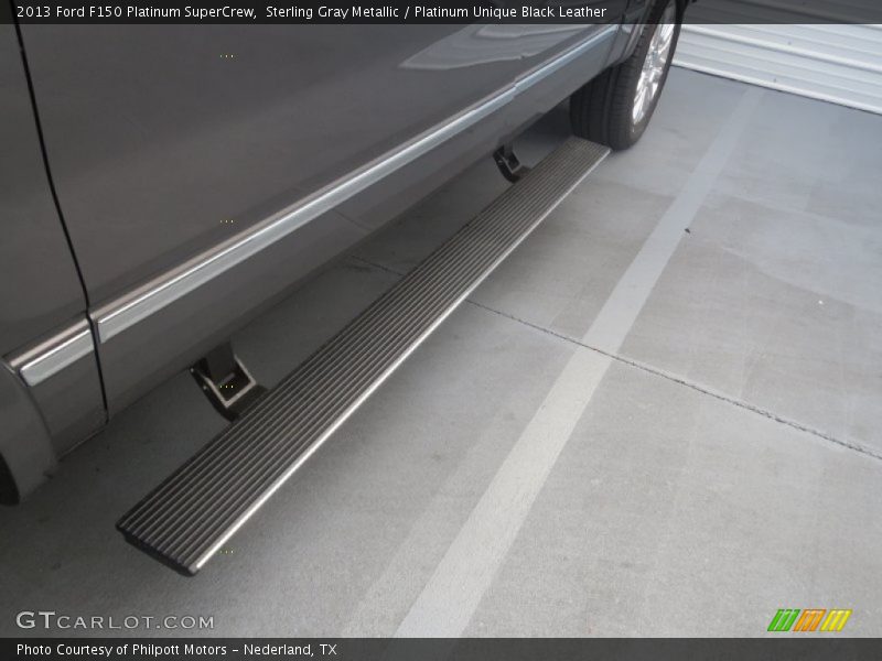 Sterling Gray Metallic / Platinum Unique Black Leather 2013 Ford F150 Platinum SuperCrew