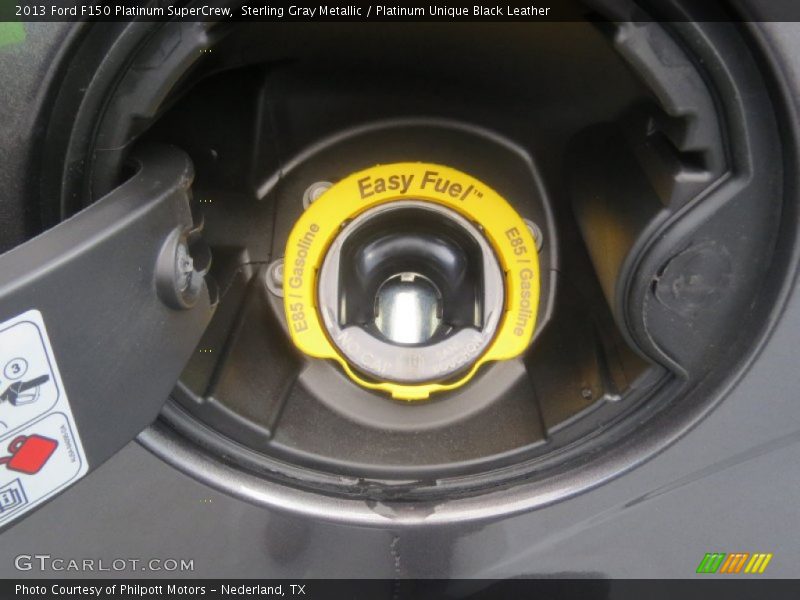 Sterling Gray Metallic / Platinum Unique Black Leather 2013 Ford F150 Platinum SuperCrew