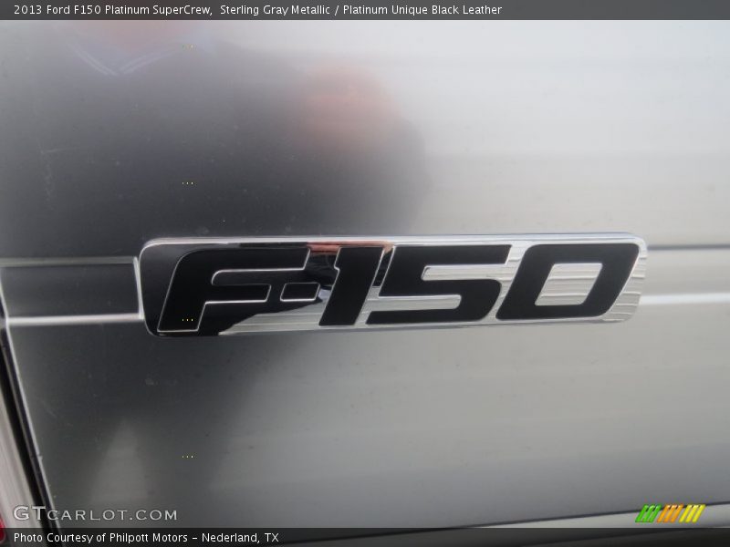 Sterling Gray Metallic / Platinum Unique Black Leather 2013 Ford F150 Platinum SuperCrew